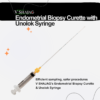 v shajag endometrial biopsy curette with 10ml unolok syringe
