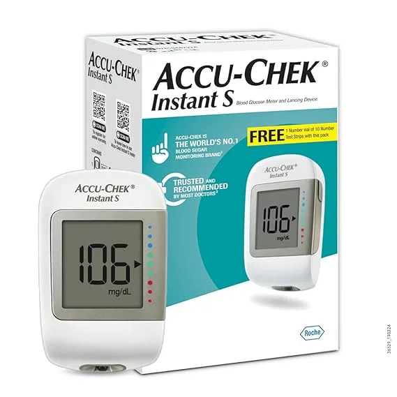 accuchek glucometer with strips