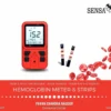 HemoSpark Digital Portable H.B meter/ Hemoglobin meter Contains (1 meter, 25 Twisted Lancets, Literature, 3 Battery, 1 Carry Box, 1 Lancing Device) for home use