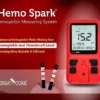 HemoSpark Digital Portable H.B meter/ Hemoglobin meter Contains (1 meter, 25 Twisted Lancets, Literature, 3 Battery, 1 Carry Box, 1 Lancing Device) for home use