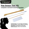 V SHAJAG Pap Smear Test Kit -(Includes Cytology Brush, Cervical Scraper, Glass Slide, Sample Collector) Cervical Screening Kit for Women's Health - Sterile and Disposable