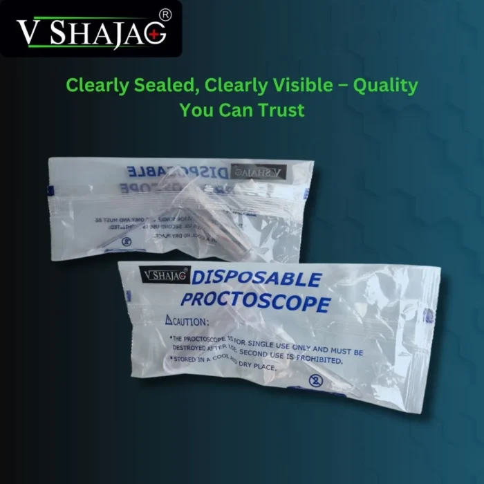 V Shajag Disposable Proctoscope – Single-Use Rectal Speculum with Clear Visibility for Anal and Rectal Diagnosis