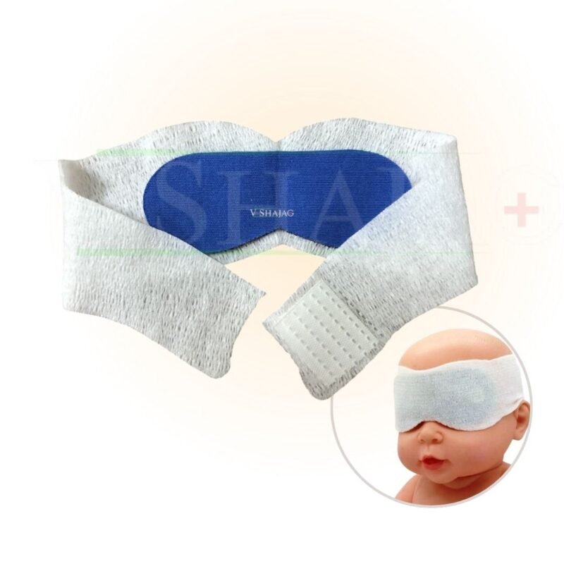V Shajag Neo Phototherapy Eye Guard – Soft, Stretchable Eye Protection with Adjustable Velcro Strap | Effective Coverage for Safe Phototherapy Sessions .