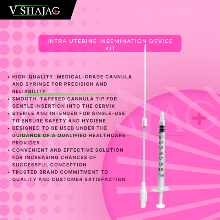 V SHAJAG IUI Cannula(17cm) Kit with Vaginal Speculum-Fertility with Precision