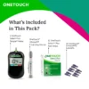 OneTouch Select Plus Simple Glucometer – FREE 10 Test Strips, 10 Sterile Lancets, and 1 Lancing Device for Easy Blood Sugar Monitoring