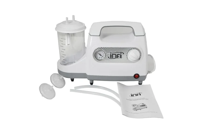 INFI Portable Phlegm Suction Machine – 1200ml Jar | Oil-Free Pump | For Home, Hospital & Clinic Use | 1-Year Warranty