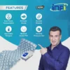 Infi Air Bed for Bed Sores – Anti Bedsore Bubble Air Mattress for Patients | Anti-Decubitus Alpha Mattress with Pump | 1-Year Warranty
