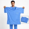 V SHAJAG+ Premium Surgical Scrub Suit for Men & Women | Soft Breathable Fabric | V-Neck Medical Top with Multi Pockets | Comfort-Fit Pajama Style Bottom | Doctor, Nurse & Hospital Uniform Set