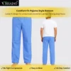 V SHAJAG+ Premium Surgical Scrub Suit for Men & Women | Soft Breathable Fabric | V-Neck Medical Top with Multi Pockets | Comfort-Fit Pajama Style Bottom | Doctor, Nurse & Hospital Uniform Set