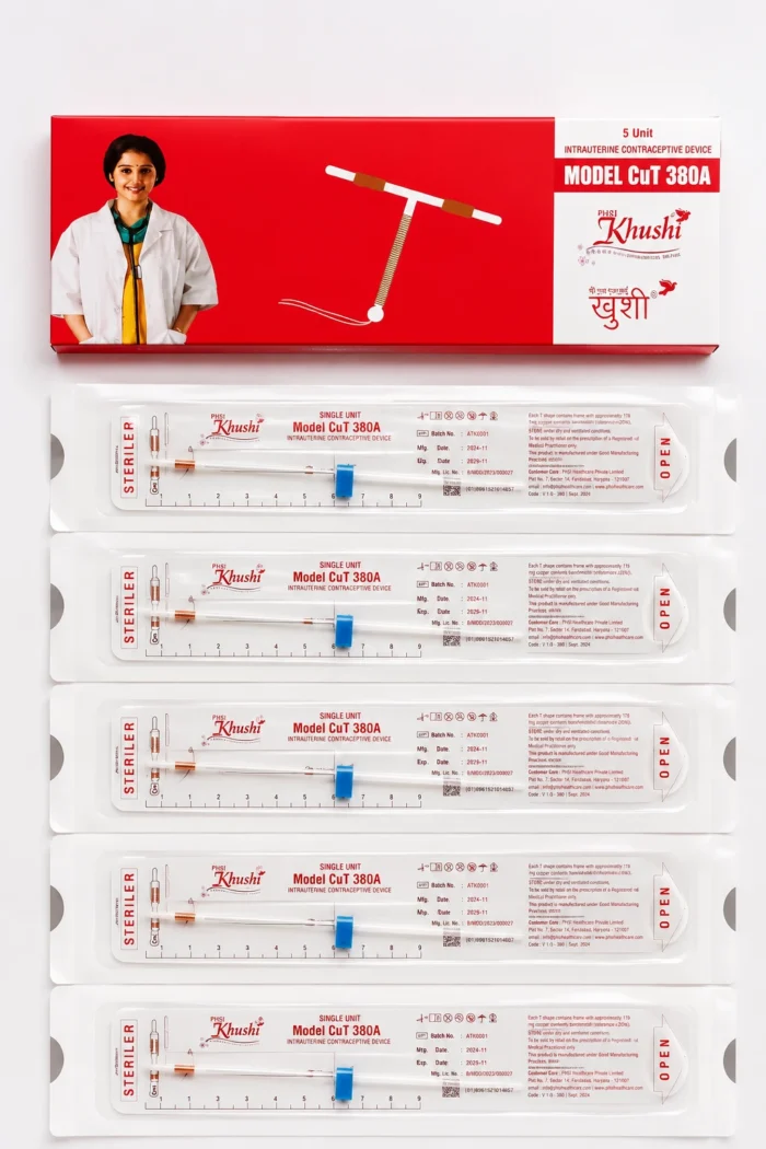 3-1.webp Khushi Intrauterine Device (IUD) CuT 380A ( Khushi IUD 380A ) | Copper T Intrauterine Contraceptive Device | Safe & Long-Lasting | 10 Years Protection