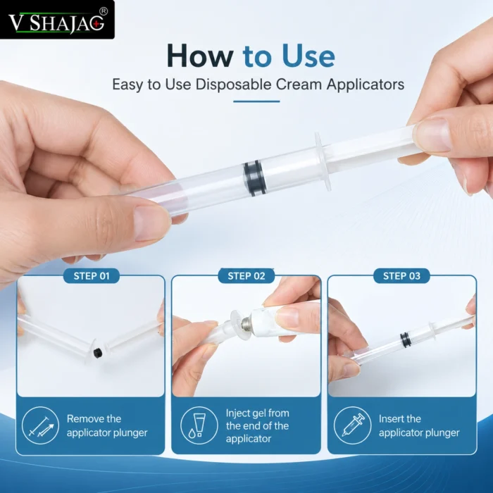 Disposable Vaginal Applicator Kit | Medical Grade BPA-Free Fertility & Feminine Care Applicator | Smooth Comfort Tip | Leak-Proof Single-Use Design
